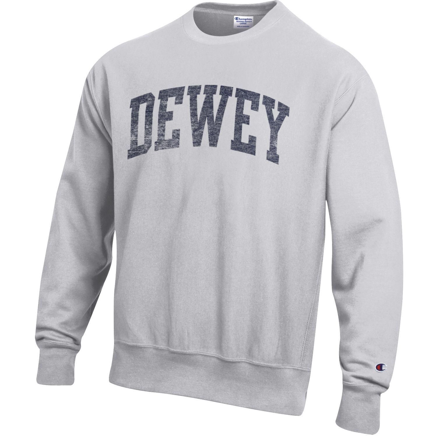 DEWEY CHAMPION RW CREWNECK, Color: SILVER GREY ARCH, Size: S