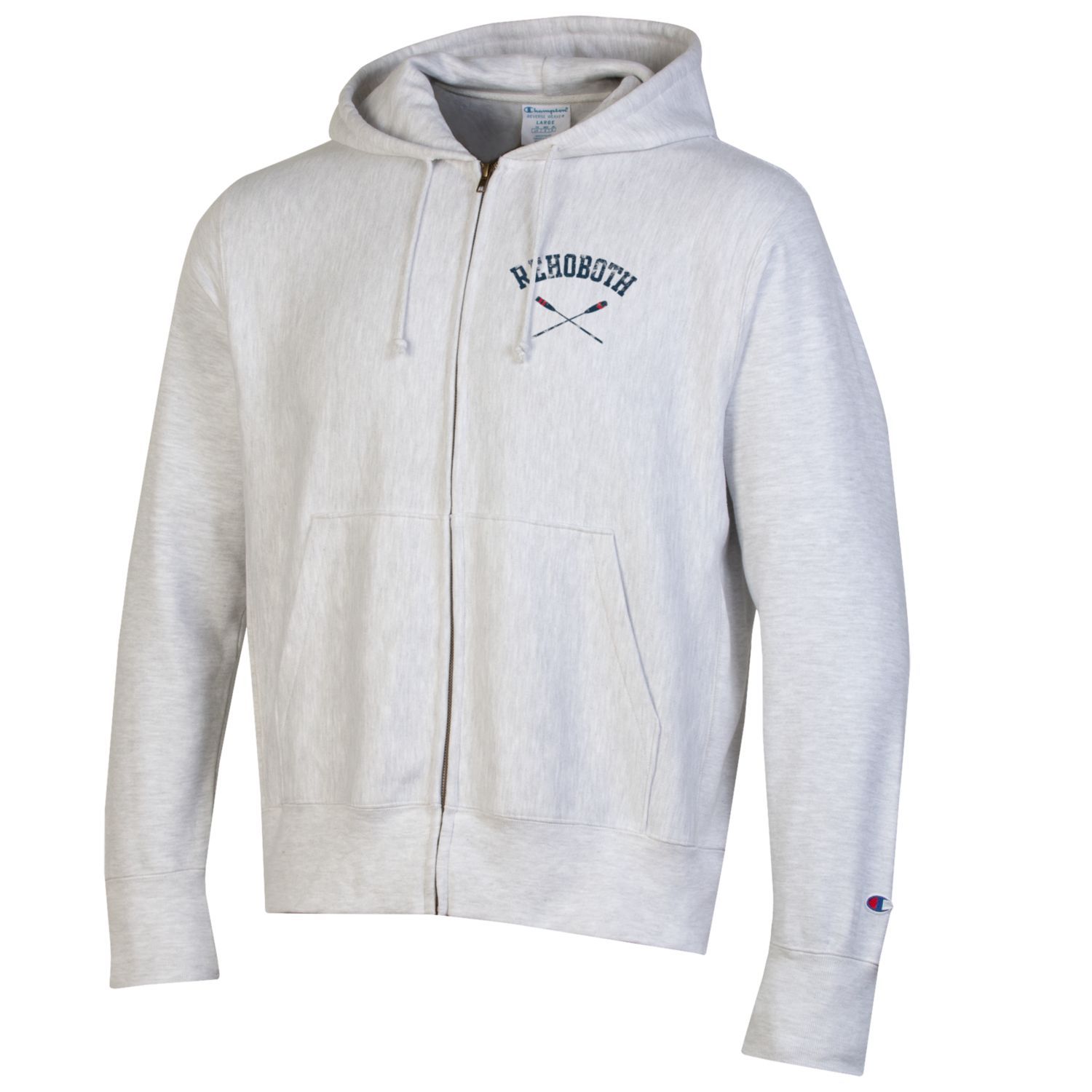 CHAMPION FULL ZIP OARS, Color: SILVER GREY, Size: XS