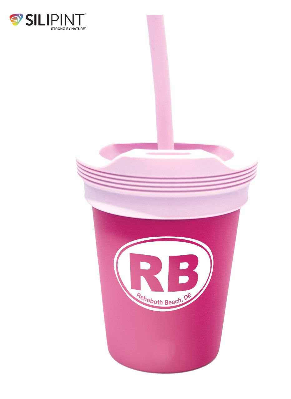 SILICONE 8 OZ. TUMBLER, Color: DRAGONFRUIT