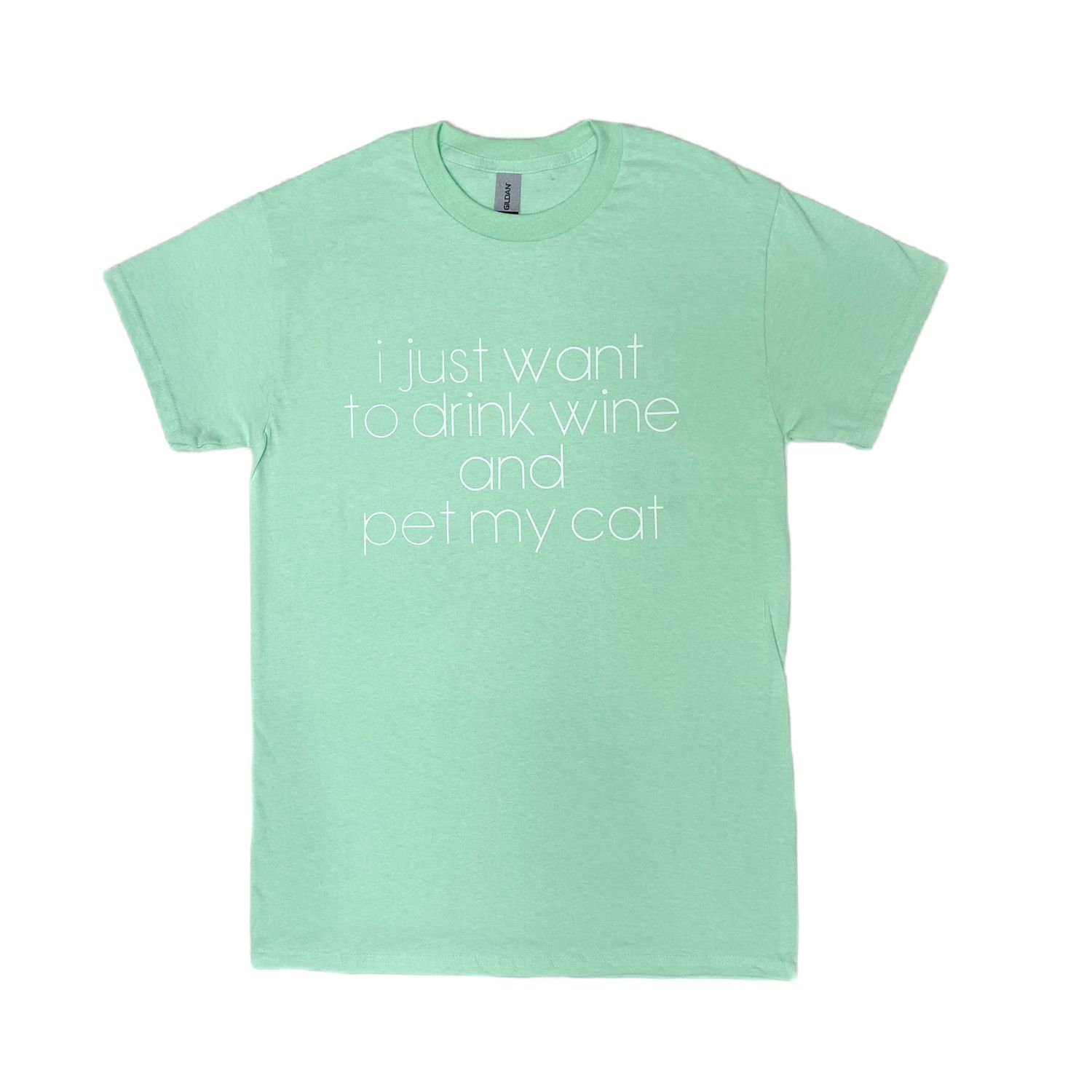CLASSIC PET LOVER DRINK WINE PET CAT SS TEE, Size: S