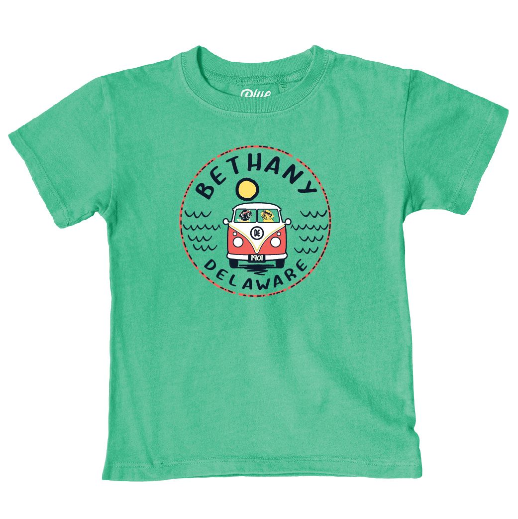 BETHANY INFANT CONCURRENCE BUS/DOGS TEE, Color: SEAFOAM, Size: 6M