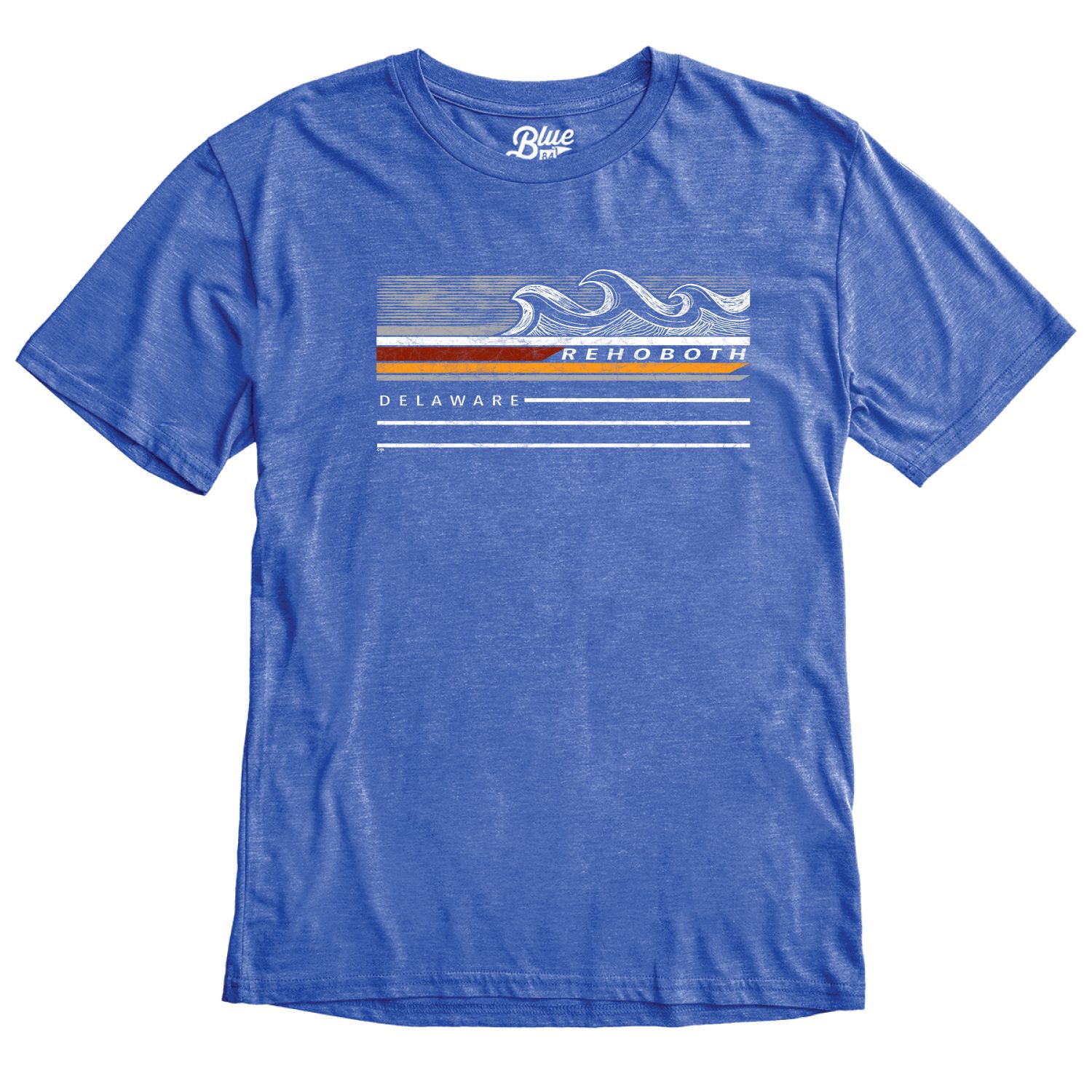 CARLESGOOD WAVES TRIBLEND SS TEE, Color: ROYAL BLUE, Size: S