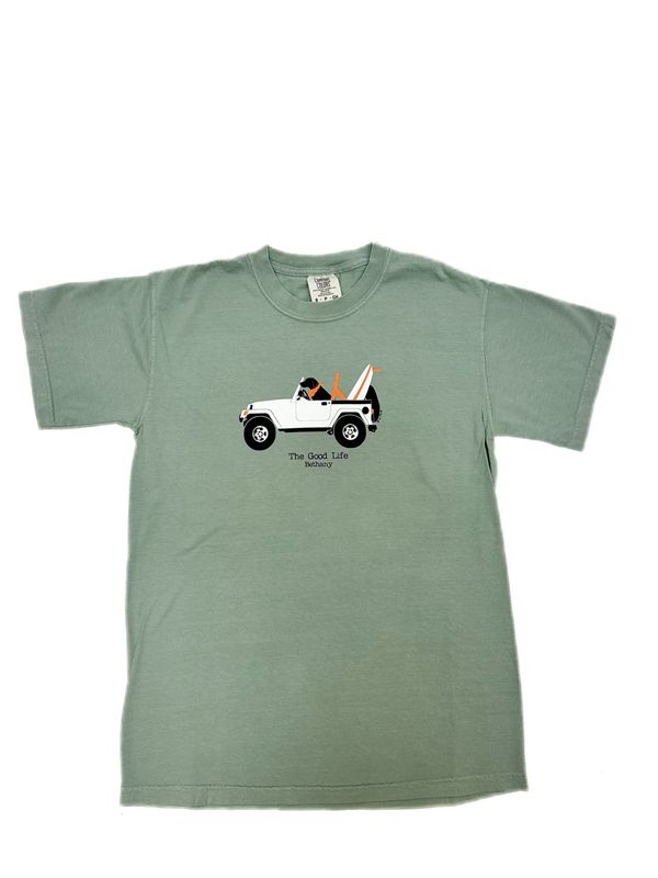 BETHANY LAB IN JEEP SS TEE