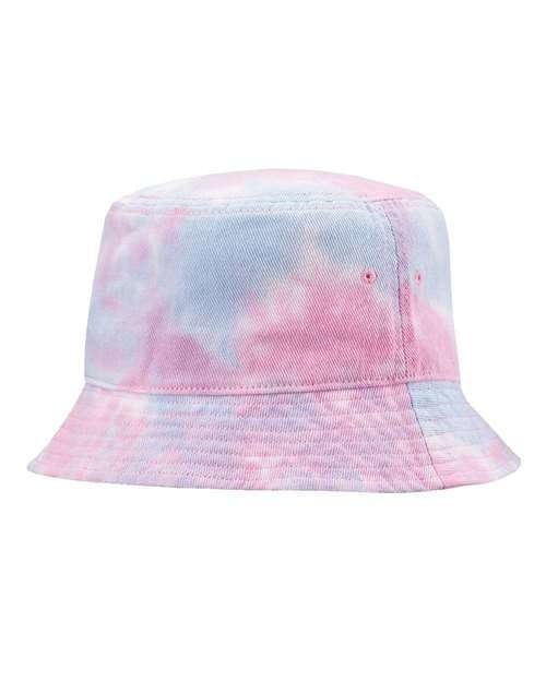 TIEDYE BUCKET HAT, Color: COTTON CANDY