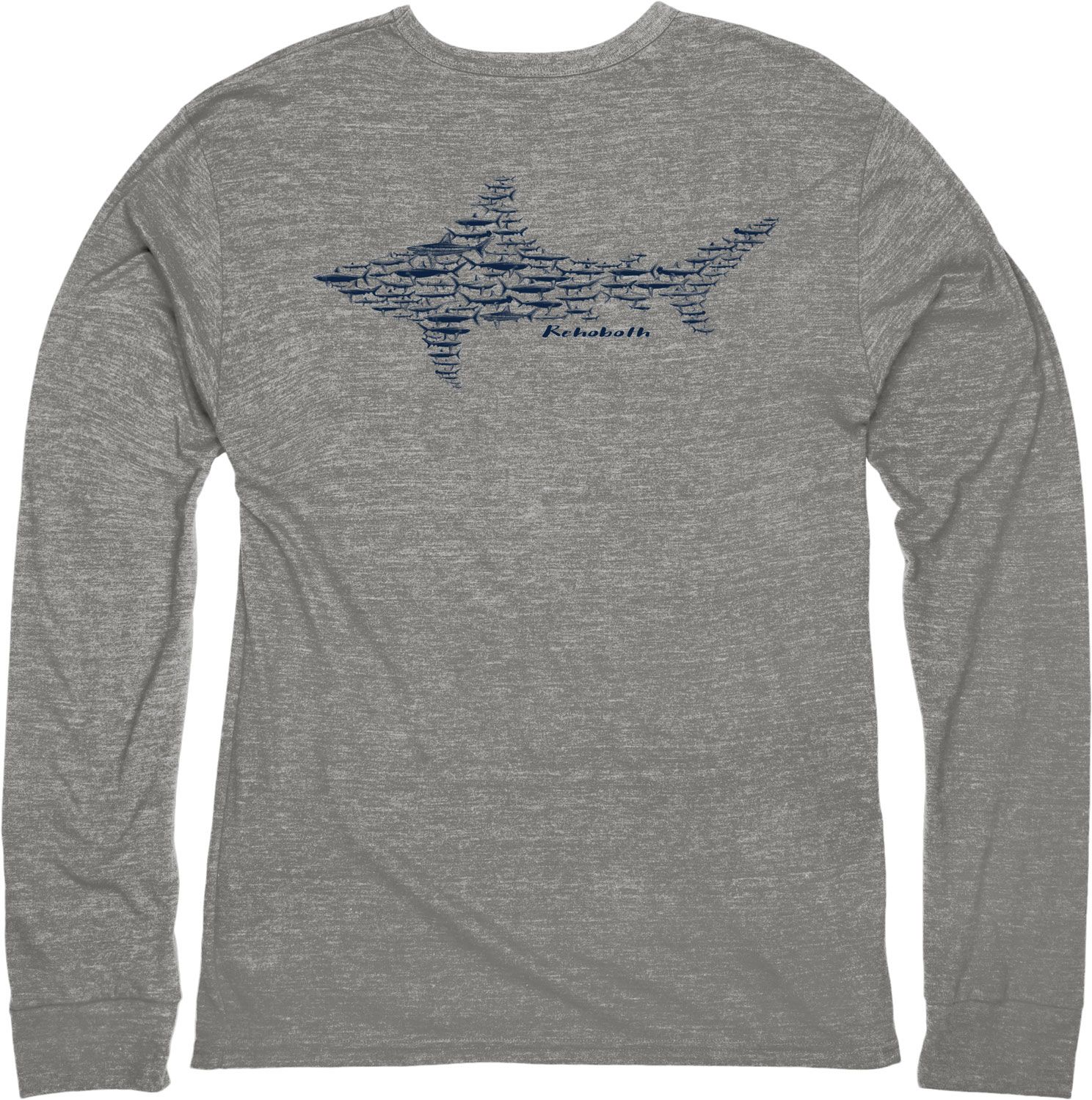 MIZZLE SHARK TRIBLEND LS TEE , Color: GREY, Size: S