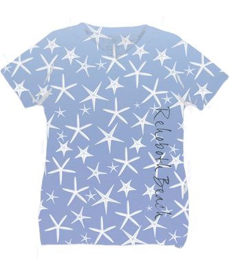 SUBLIMATION GET AWAY STARFISH VNECK SS TEE