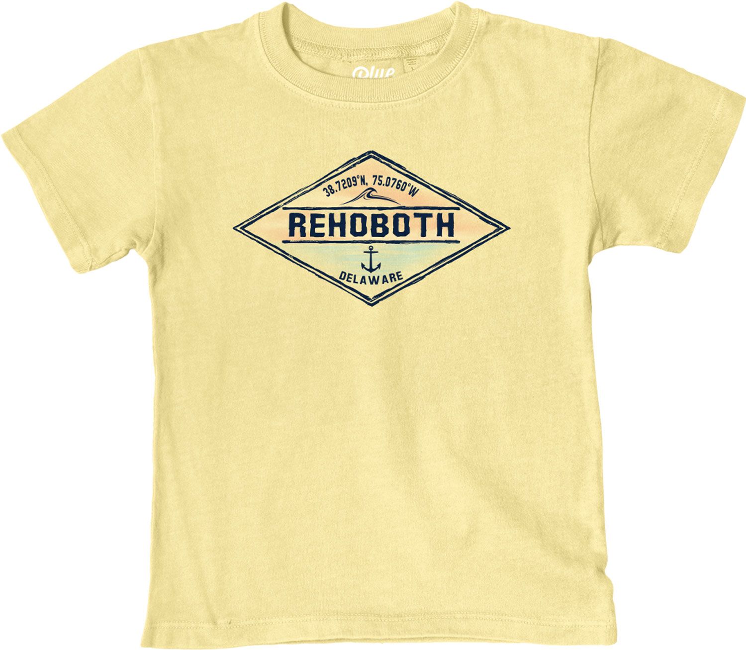 INFANT HARK BACK WAVE SS TEE, Color: BUTTER, Size: 6M