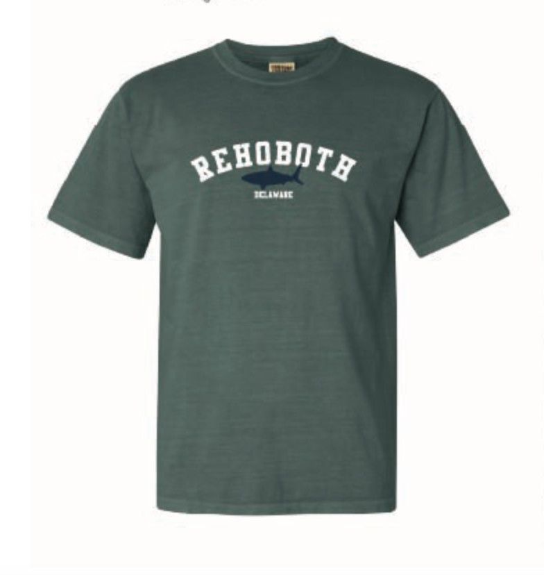 MENS CLASSIC BLUE SPRUCE SHARK SS TEE, Size: S
