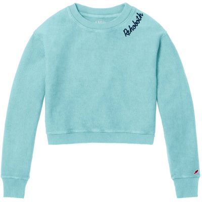 LEAGUE CROP CORDED CREWNECK