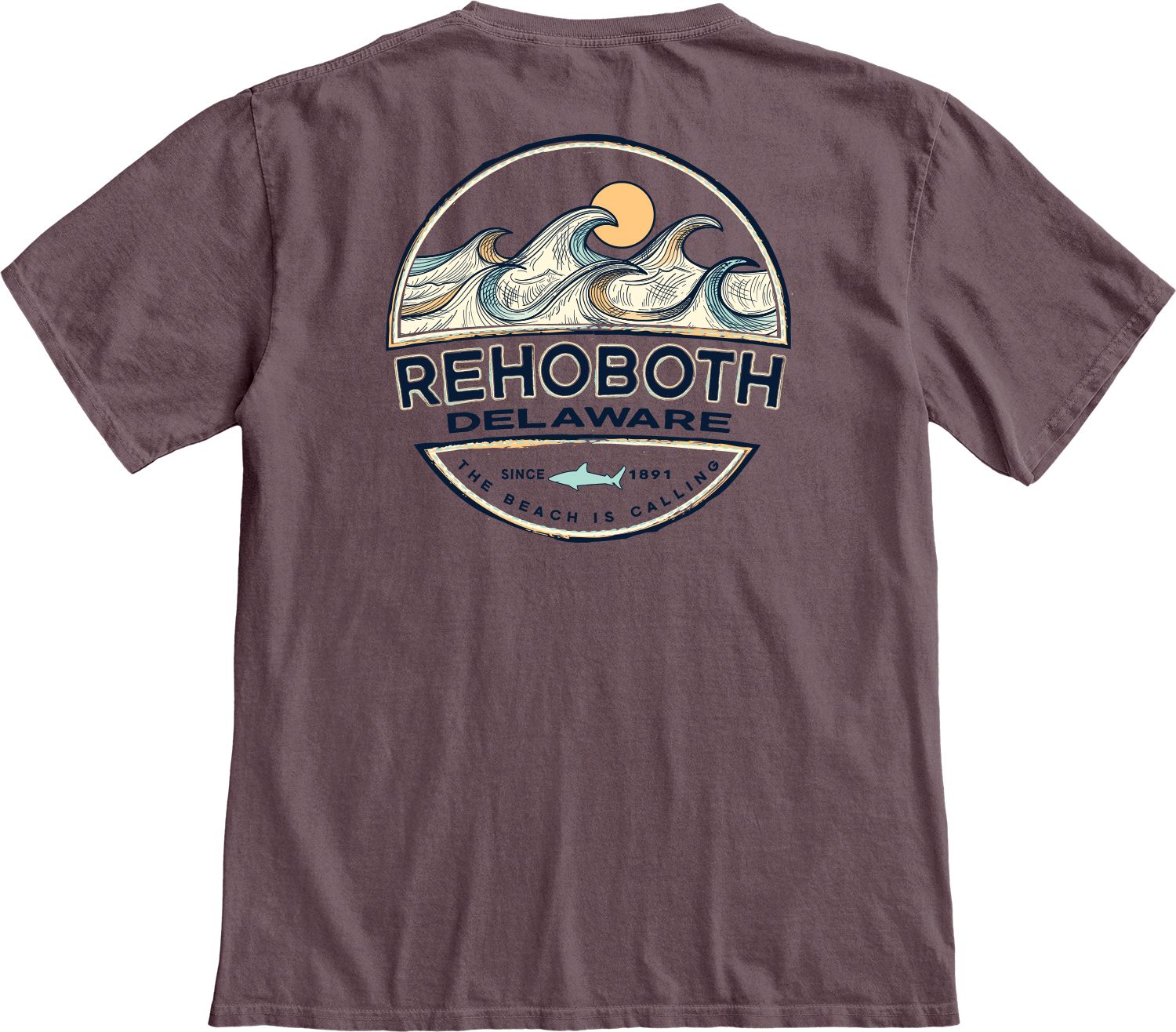 SHAKE UP WAVES SS TEE, Color: PORT, Size: S