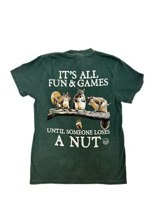 FUN AND GAMES SQUIRREL NUTS SS TEE