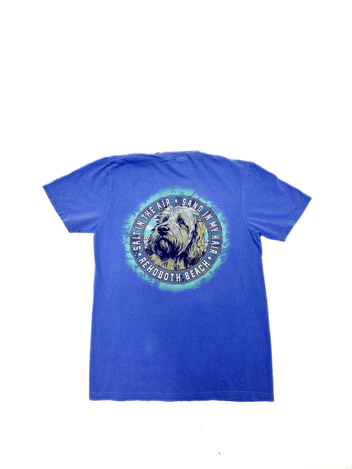 PURVEYOR BEACH DOODLE SS TEE, Color: FLO BLUE, Size: S