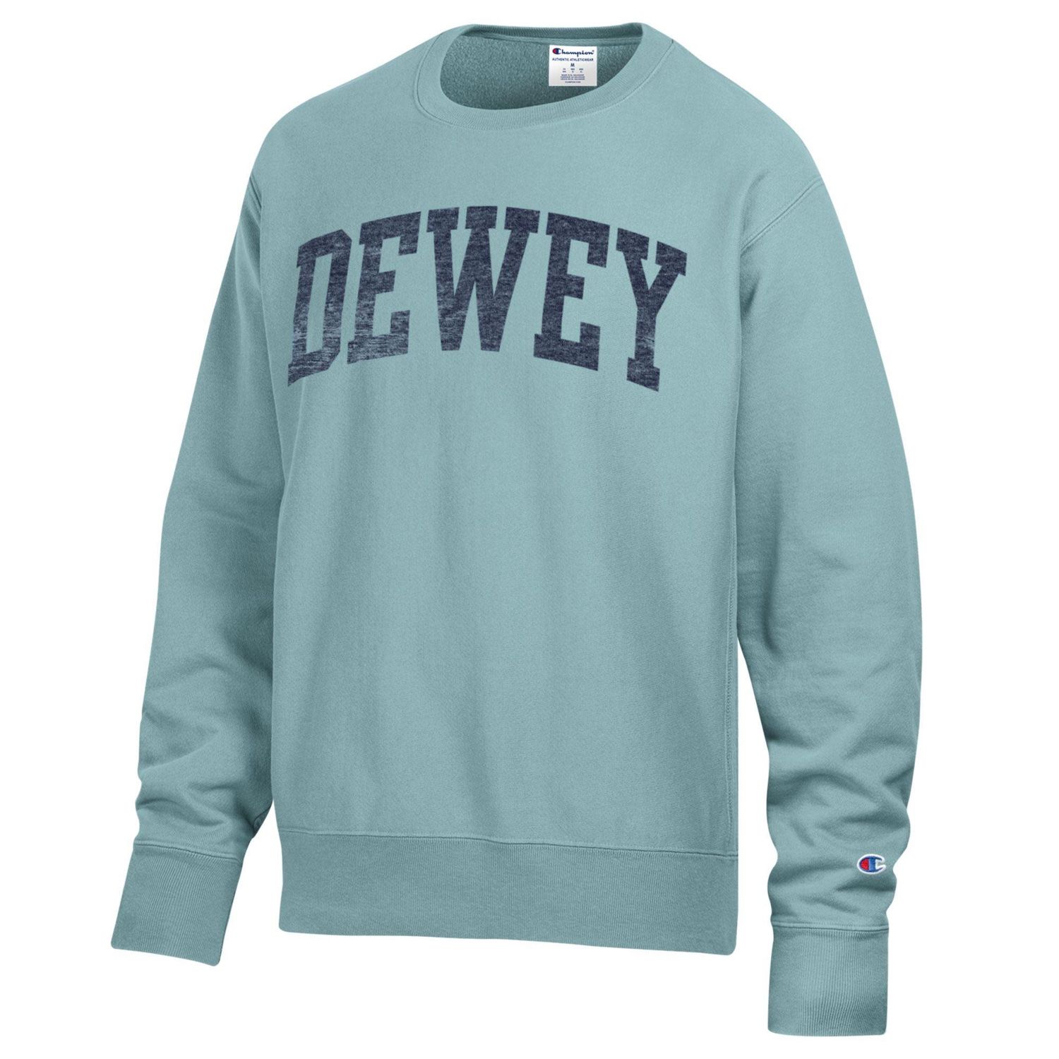 DEWEY CHAMPION GARMENT DYED CREWNECK, Color: GREEN, Size: S