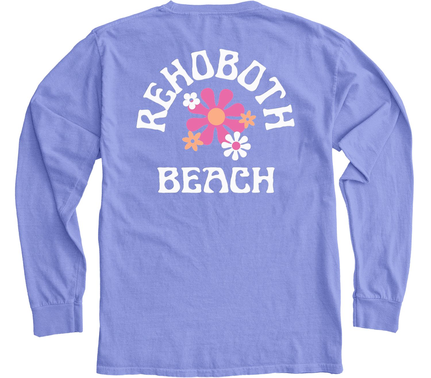 POP CULTURE FLORAL LS TEE, Color: PERI, Size: S