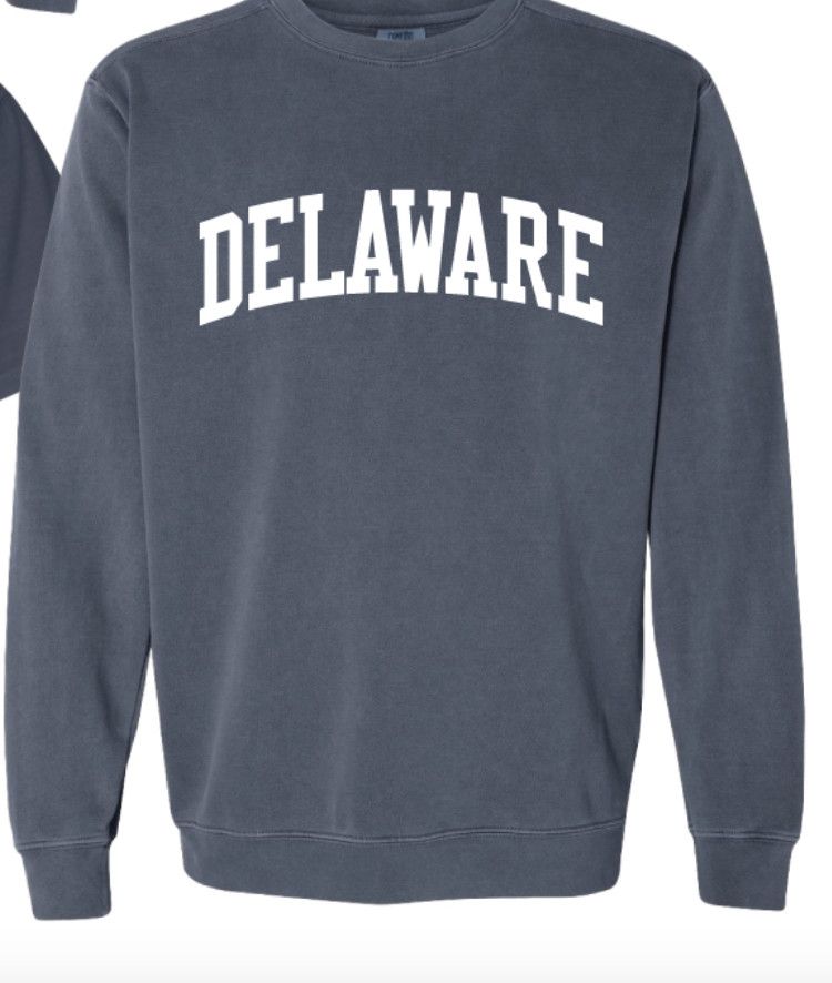 CLASSIC DELAWARE CREWNECK, Color: DENIM, Size: S