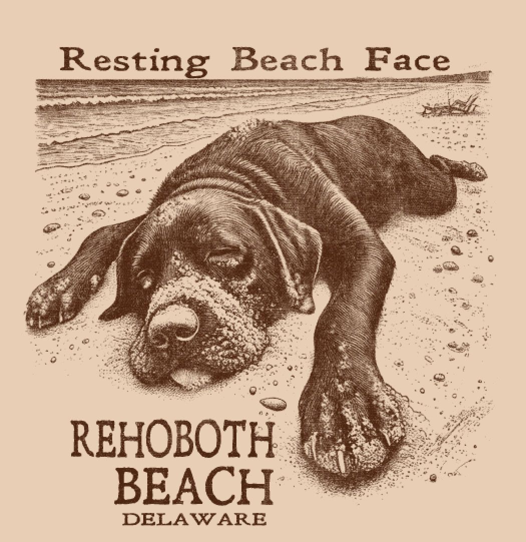 RESTING BEACH FACE SS TEE, Color: IVORY, Size: S