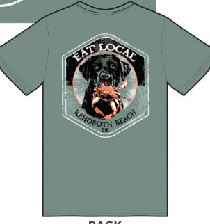 EAT LOCAL CRABS SS TEE