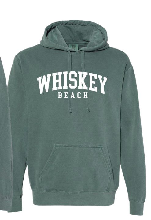 CLASSIC WHISKEY BEACH HOODIE, Color: BLUE SPRUCE, Size: S