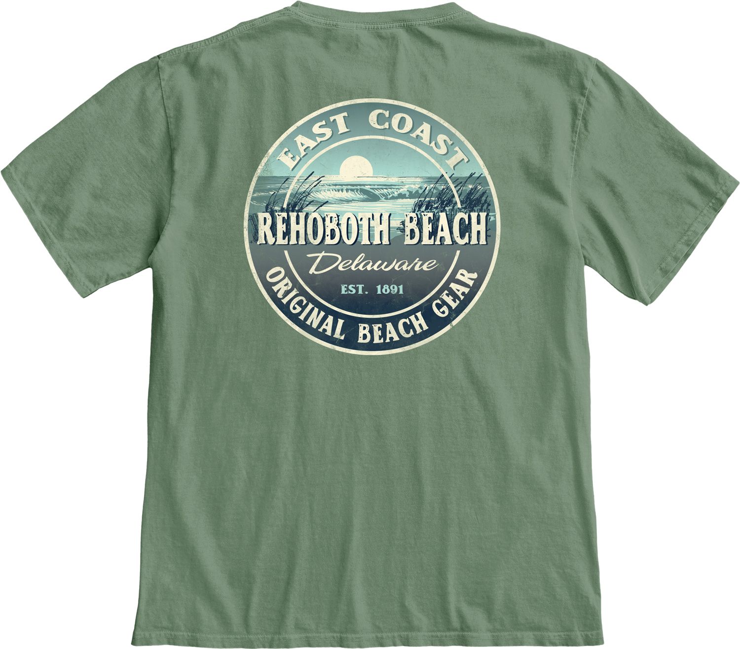 CULPABLE BEACH SS TEE, Color: AGAVE, Size: S