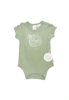 COASTAL SUNRISE SAGE GREEN ONESIE
