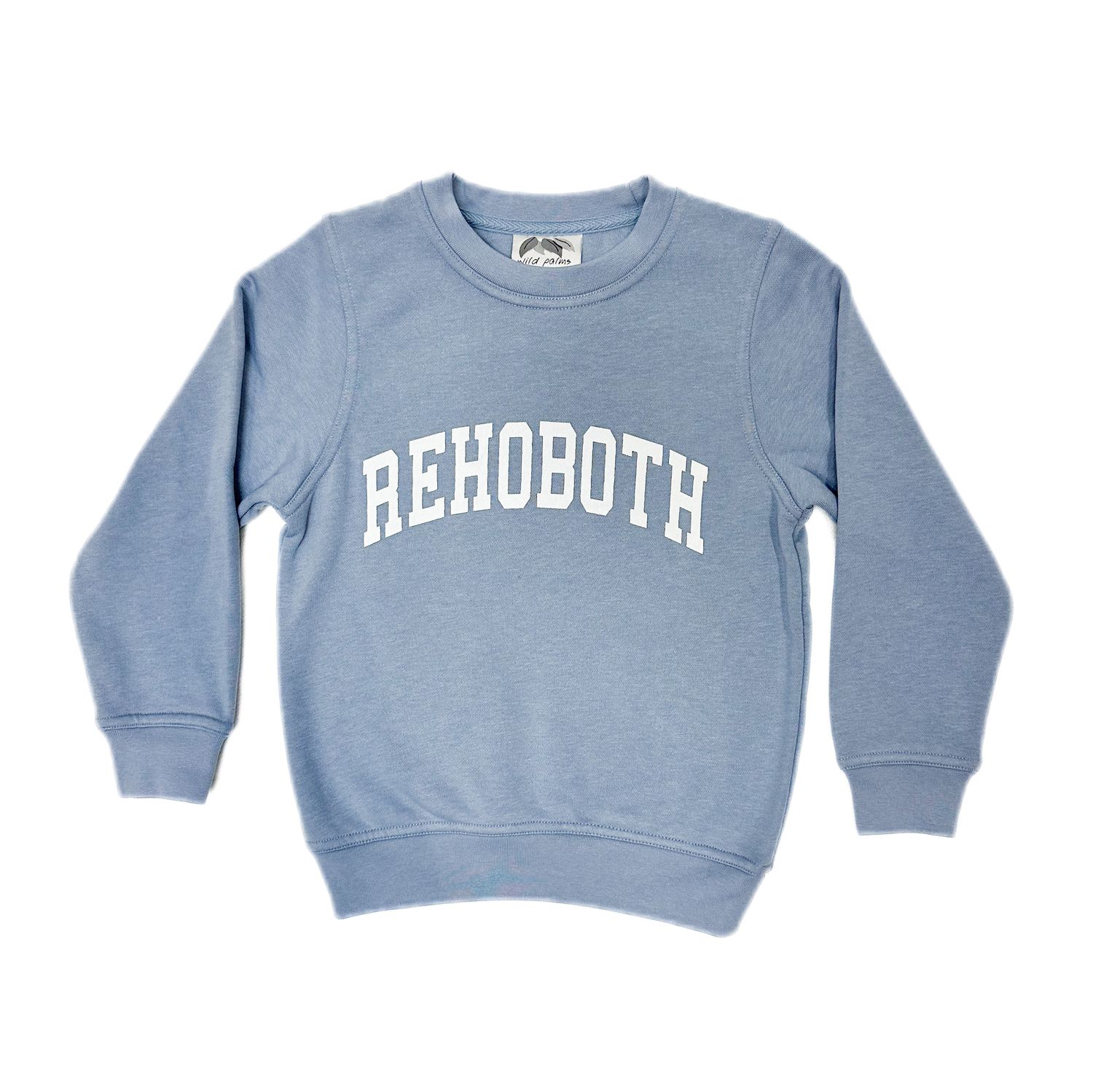 INFANT WILD PALMS CREWNECK, Color: BLUE JEAN, Size: 6 MONTHS