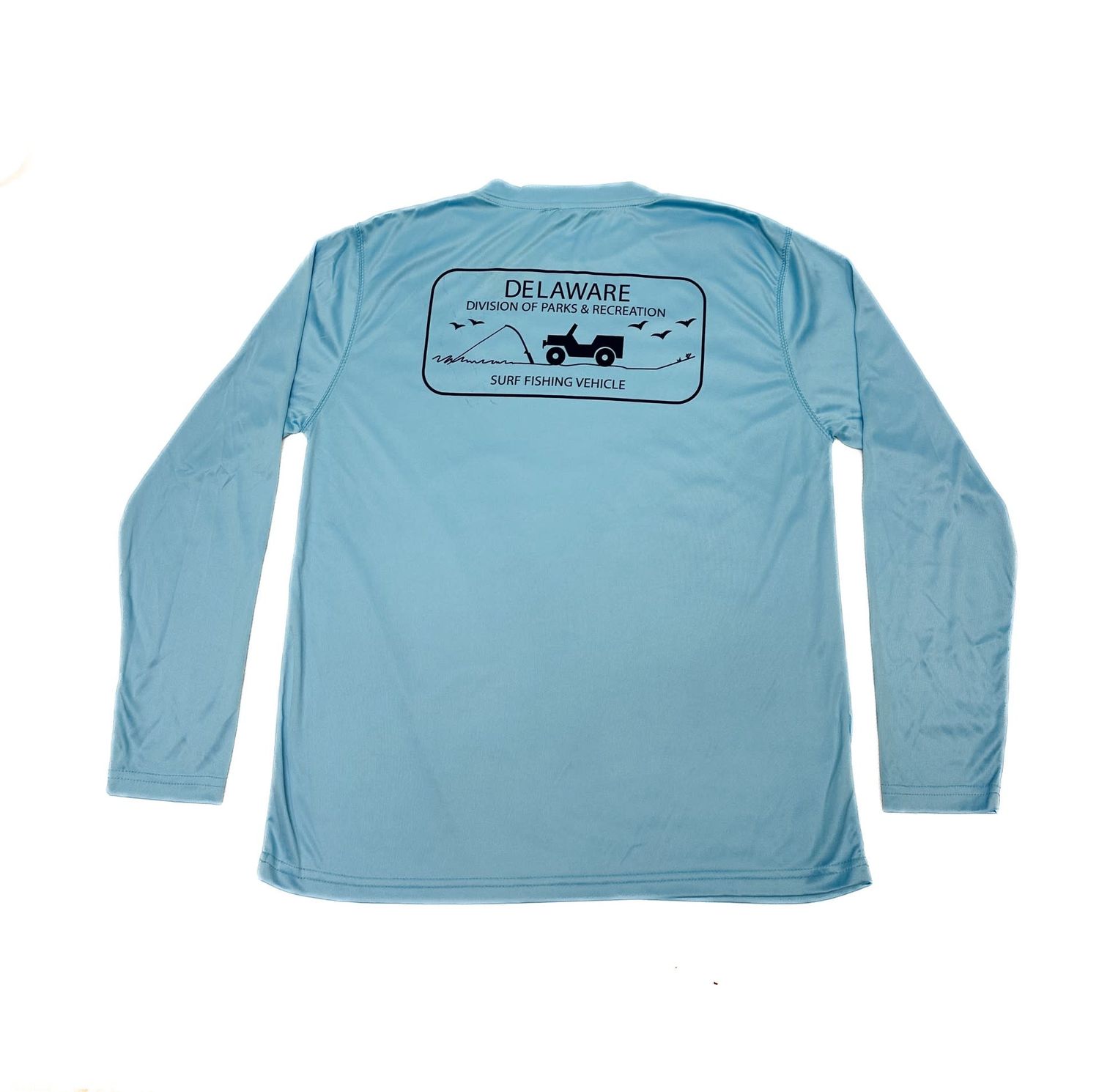 SUNPROOF SURF TAG LS TEE, Color: BLUE, Size: S