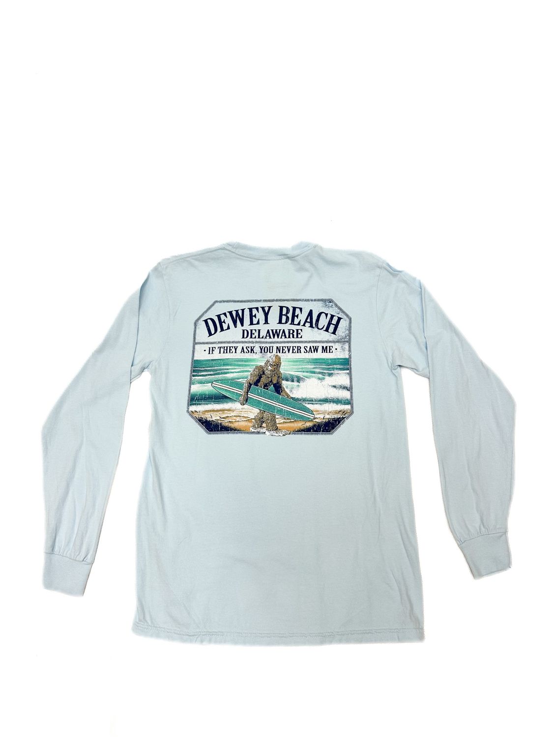 DEWEY BOMBAY SASQUATCH LS TEE, Color: CHAMBRAY, Size: S