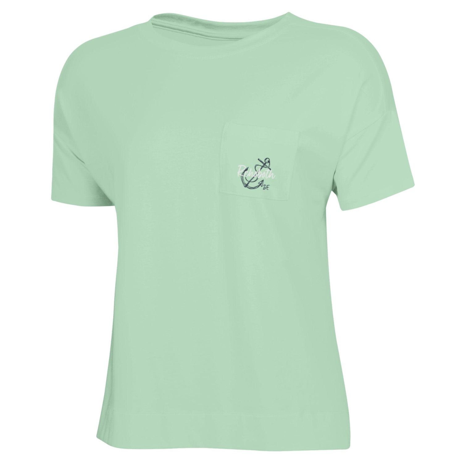 GEAR WOMENS LUXE POCKET TEE, Color: MINT GREEN, Size: XS