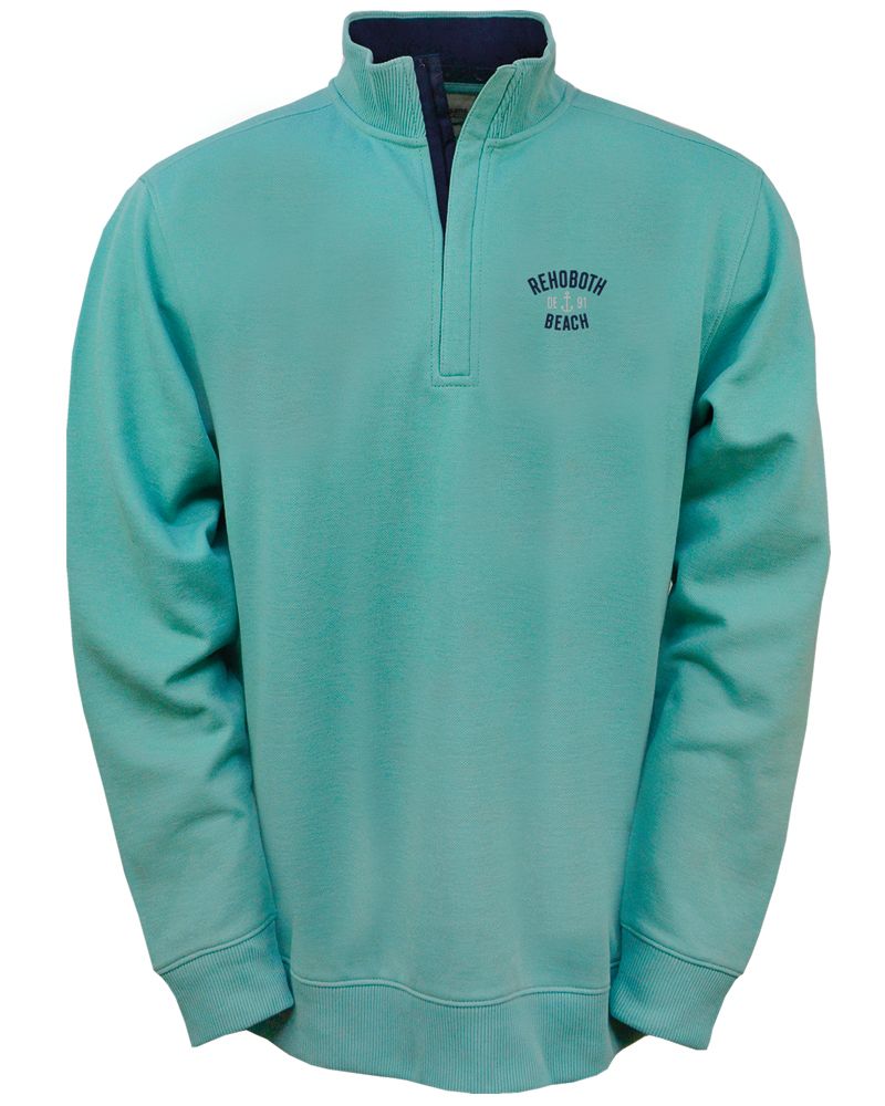 ARTHUR KNIT 1/2 ZIP, Color: SEAFOAM, Size: S