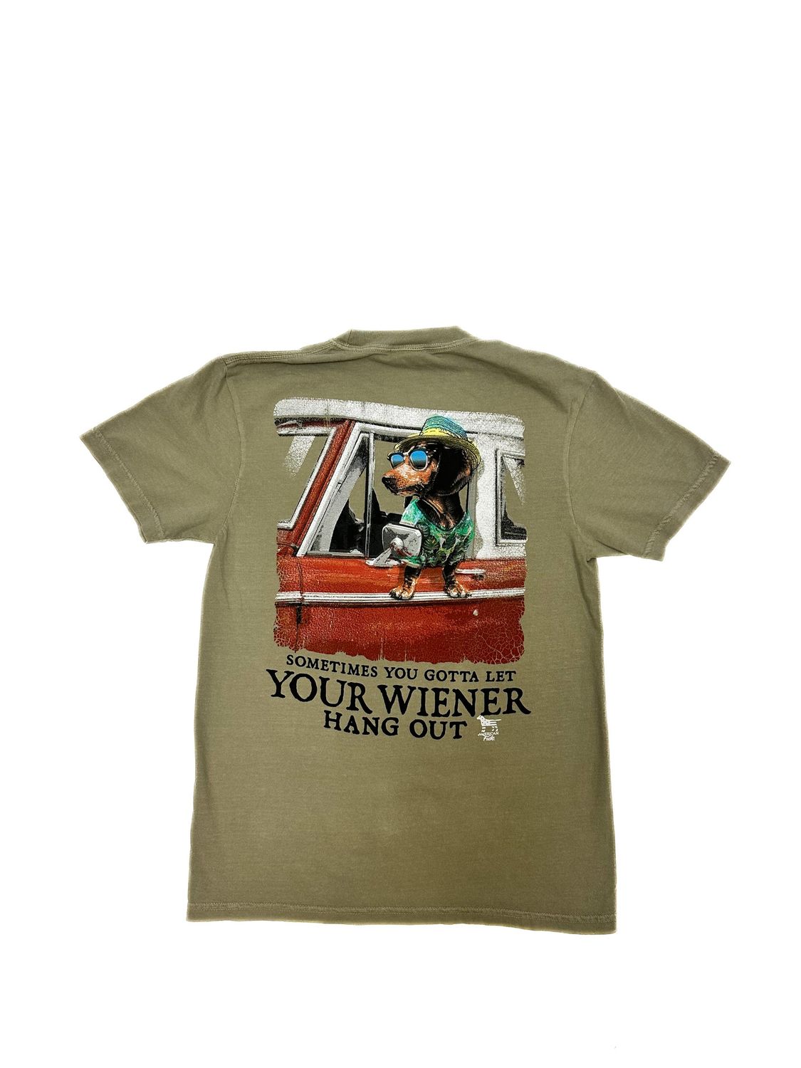 WIENER HANG OUT SS TEE, Color: KHAKI, Size: S