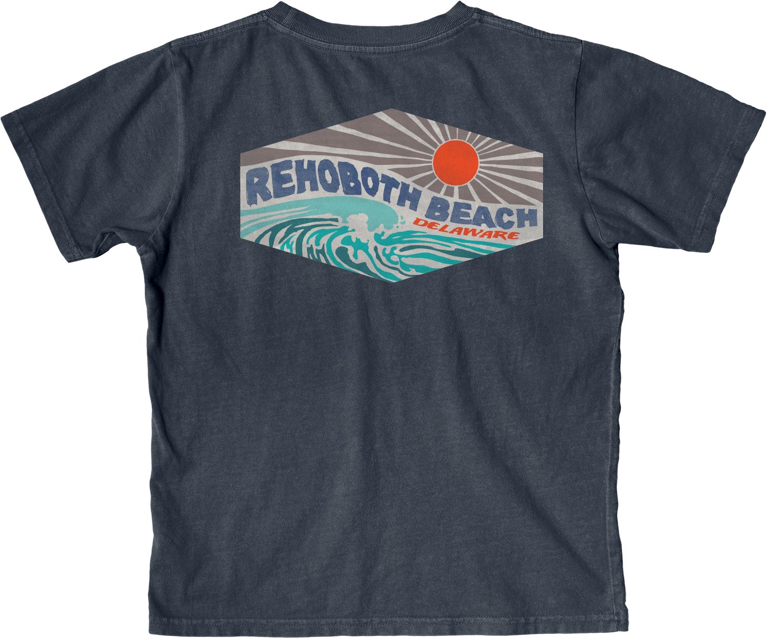 YOUTH AFFIRMATION WAVE SS TEE, Color: INDIGO, Size: XS