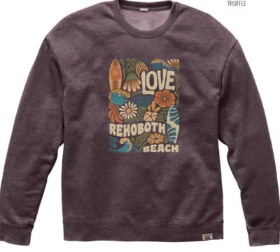 WOMENS WEATHERED SPLENDID LOVE CREWNECK