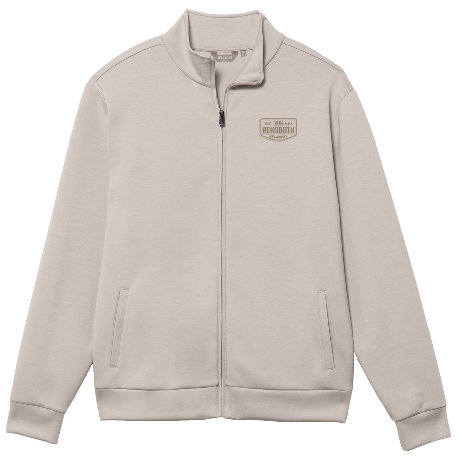 MONTEREY SPACER KNIT FULL ZIP, Color: MINERAL, Size: S