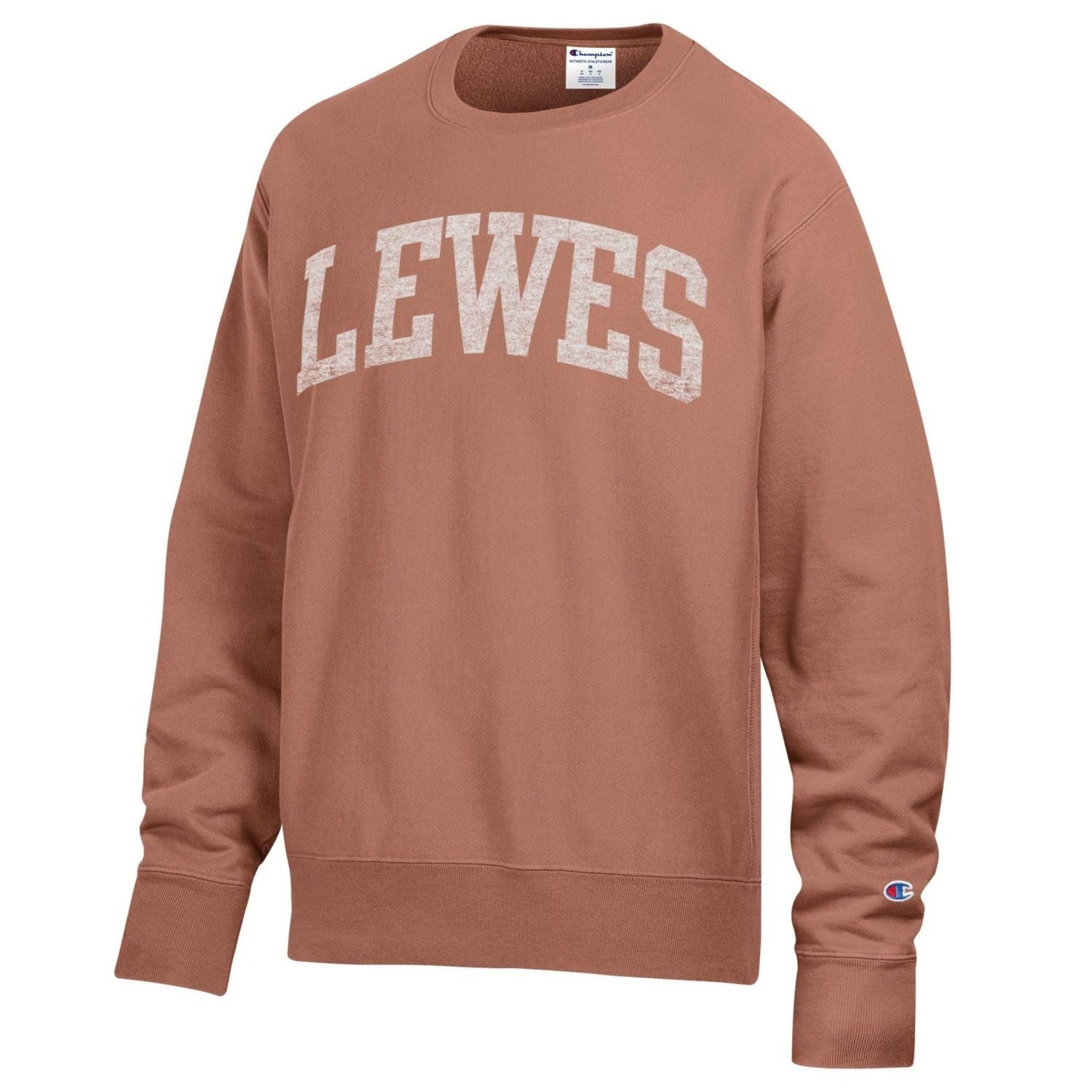 LEWES CHAMPION GARMENT DYED CREWNECK, Color: CANYON, Size: S