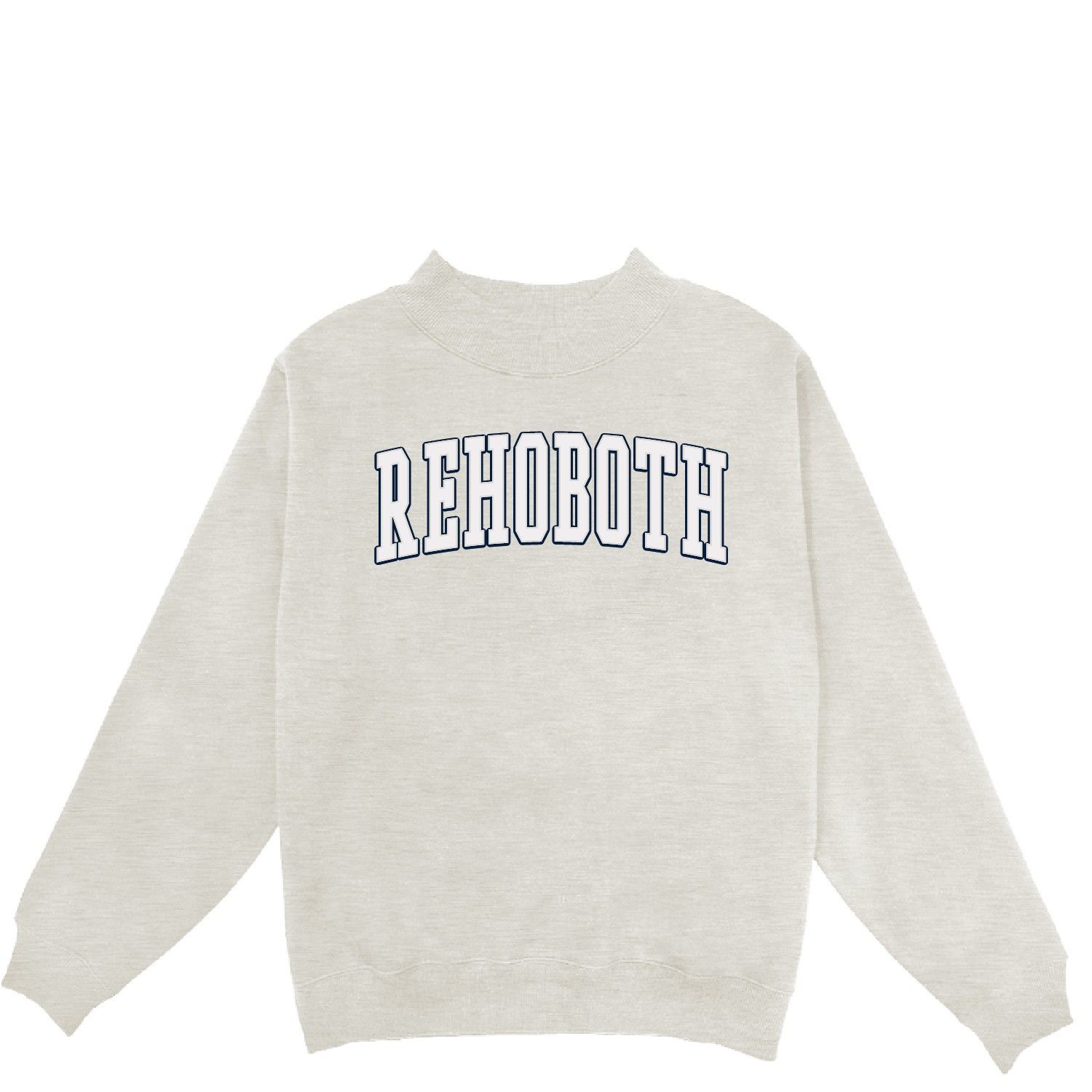 BERKY MOCK NECK SWEATSHIRT, Color: OATMEAL, Size: S