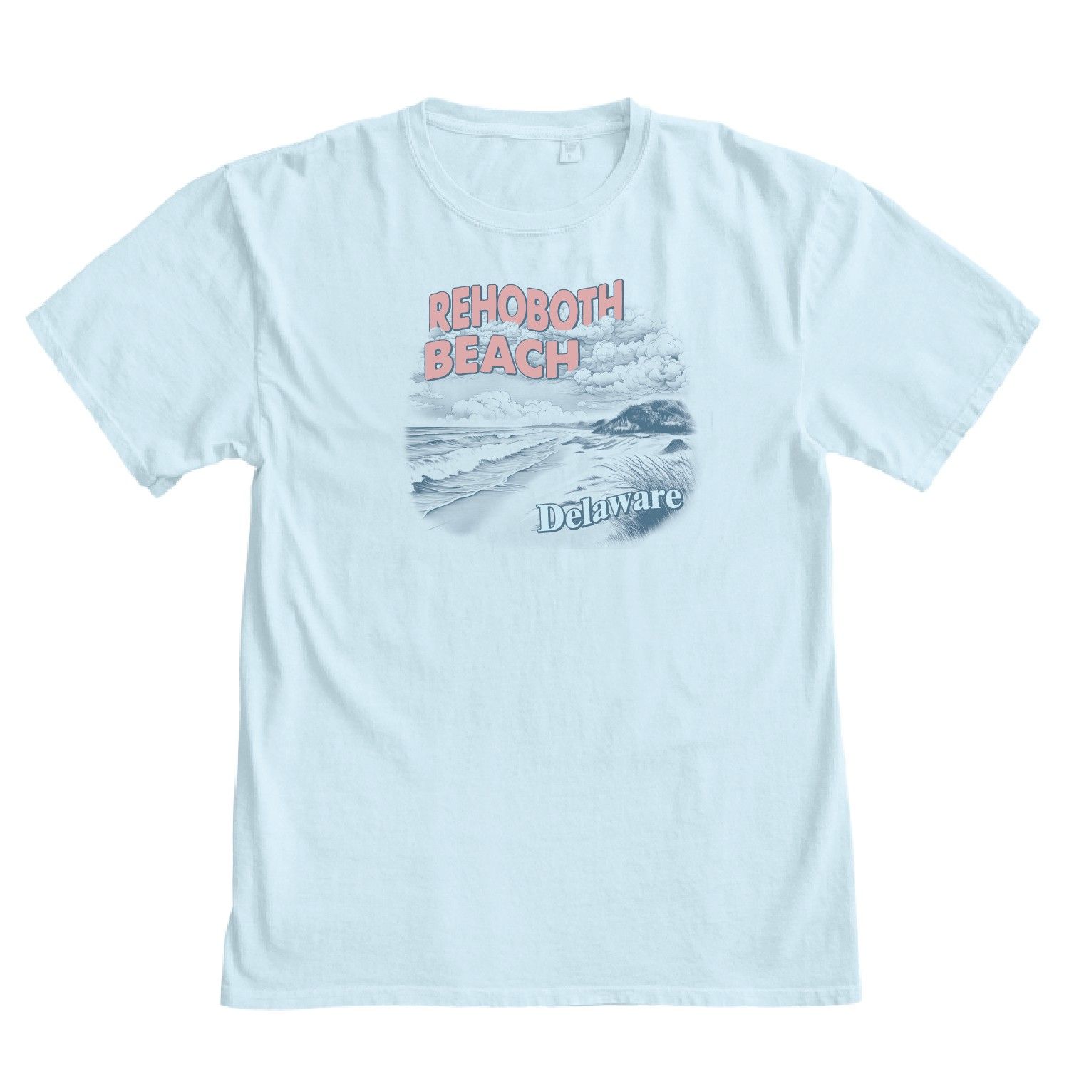 BEST OF TIMES PUFF SS TEE, Color: POWDER BLUE, Size: S