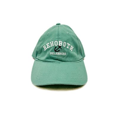 CLASSIC COTTON BEACH HAT ADJUSTABLE OS SEAFOAM ANCHOR