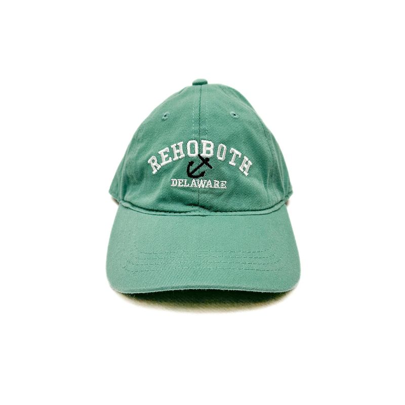 CLASSIC COTTON BEACH HAT ADJUSTABLE OS SEAFOAM ANCHOR