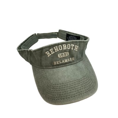 CLASSIC COTTON BEACH VISOR ADJUSTABLE OS MOSS 1891