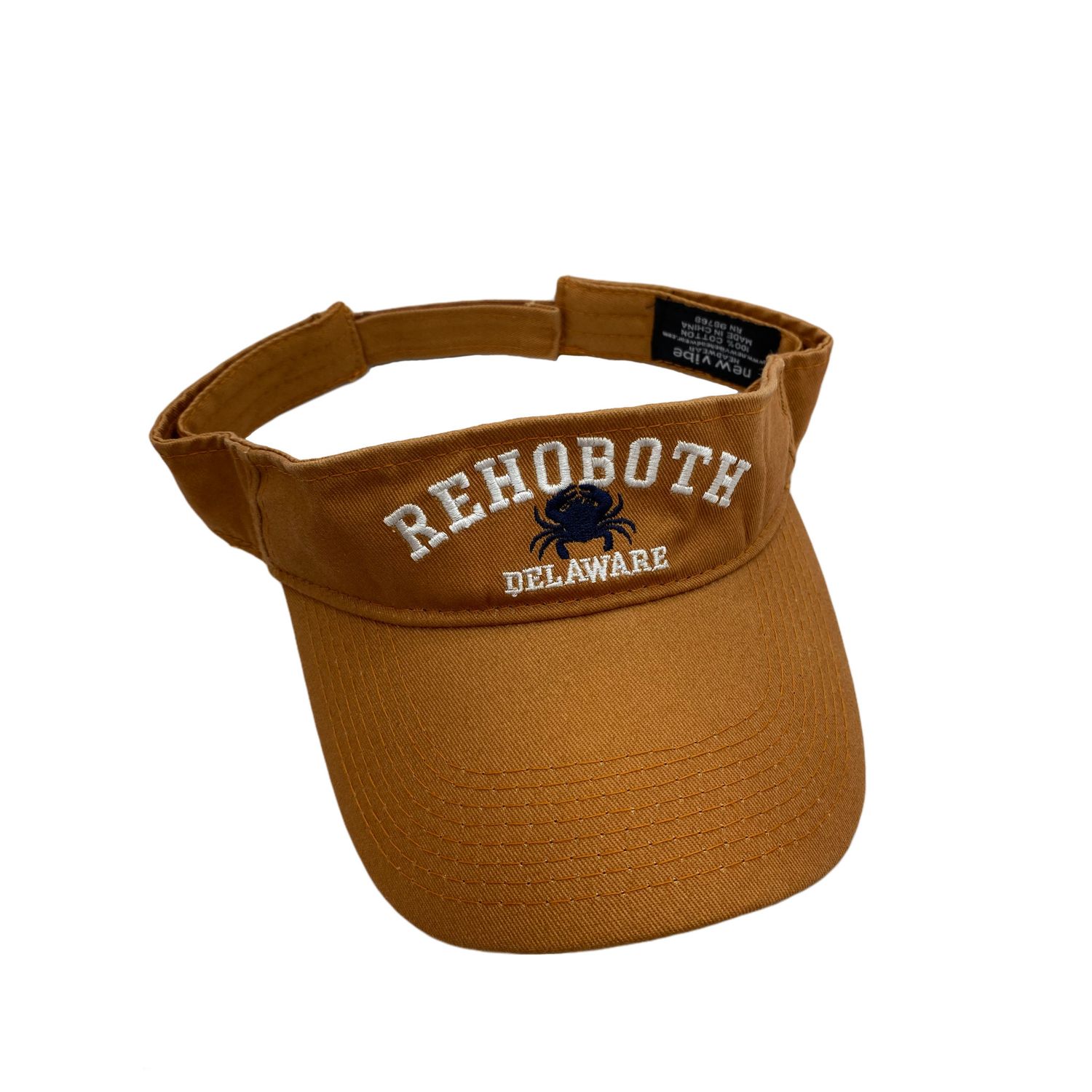 CLASSIC COTTON BEACH VISOR ADJUSTABLE OS YAM CRAB