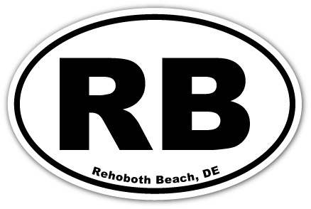 EURO MAGNET 5.75 x 3.875 OVAL REHOBOTH BEACH