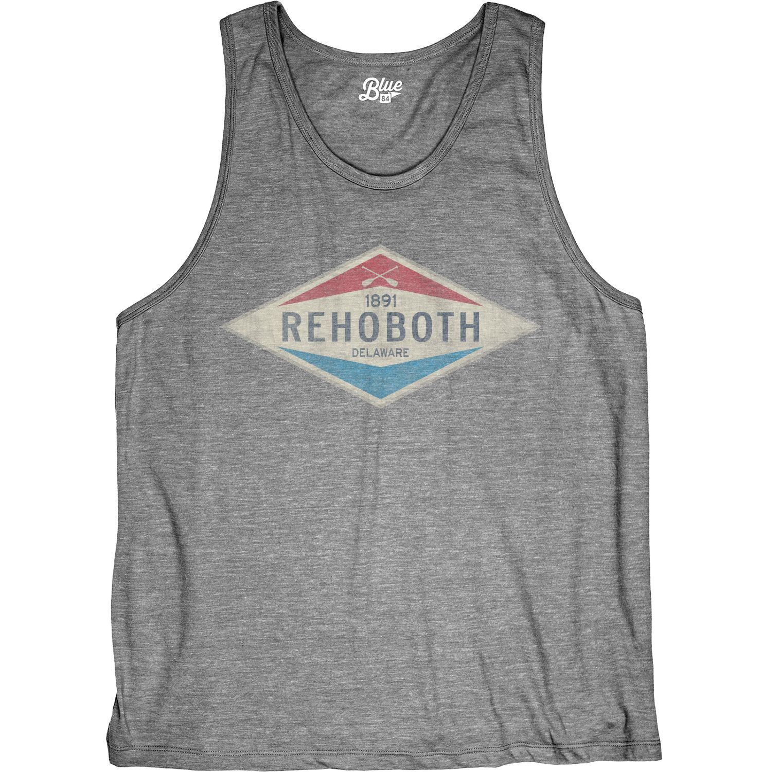 SLICK VALVE PADDLES TRIBLEND TANK TOP, Color: HEATHER GREY, Size: S