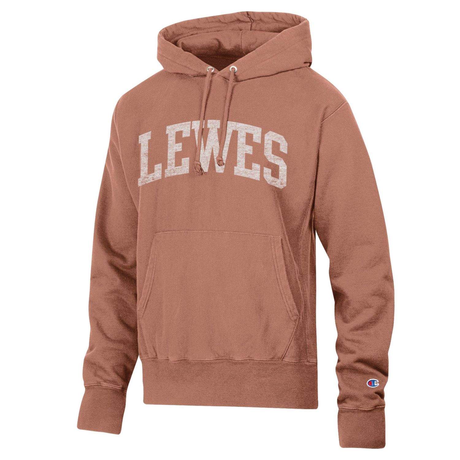 LEWES CHAMPION GARMENT DYED HOODIE, Color: CANYON, Size: S