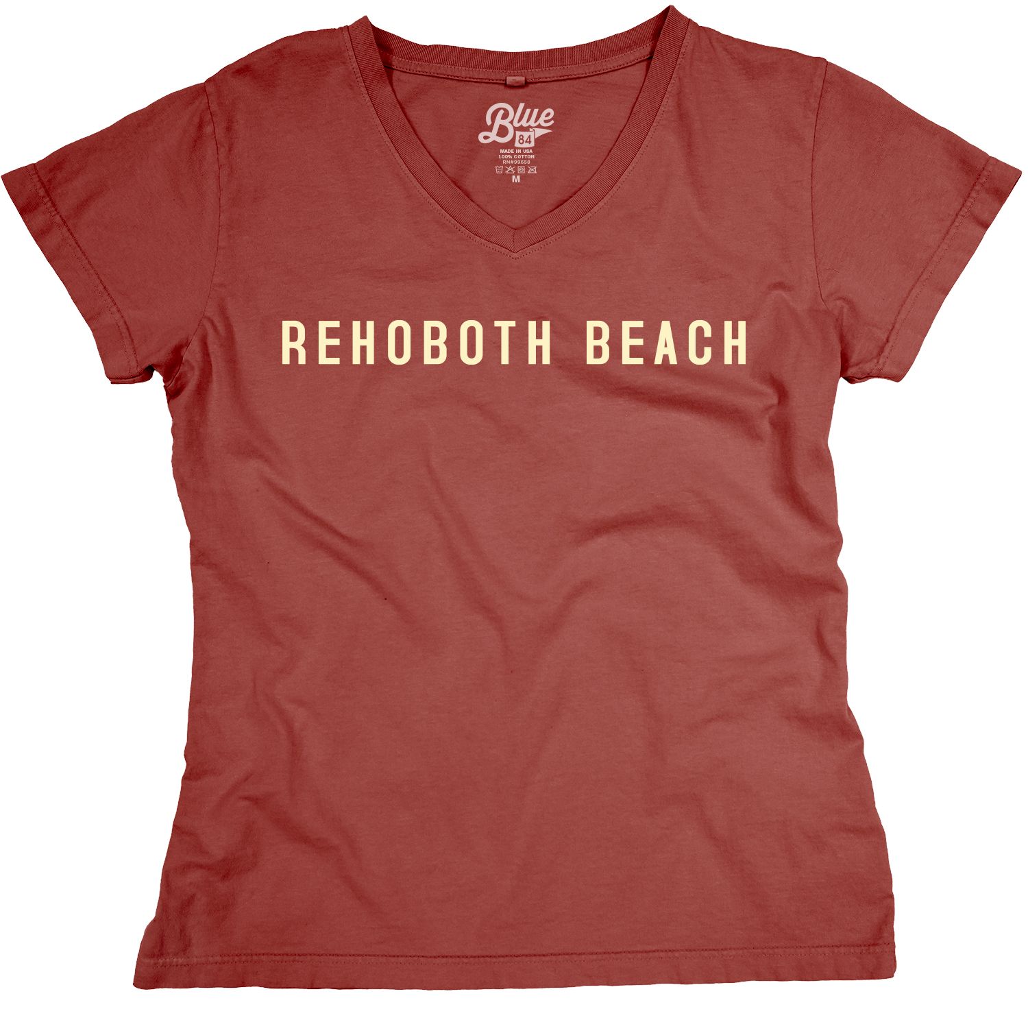 WOMENS SIMPLE SYRUP VNECK TEE, Color: CRIMSON, Size: S