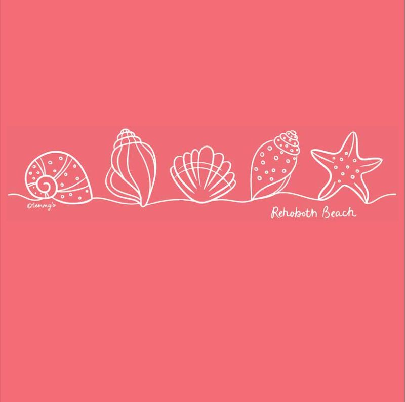 WOMENS SEASHELL PUFF VNECK SS TEE