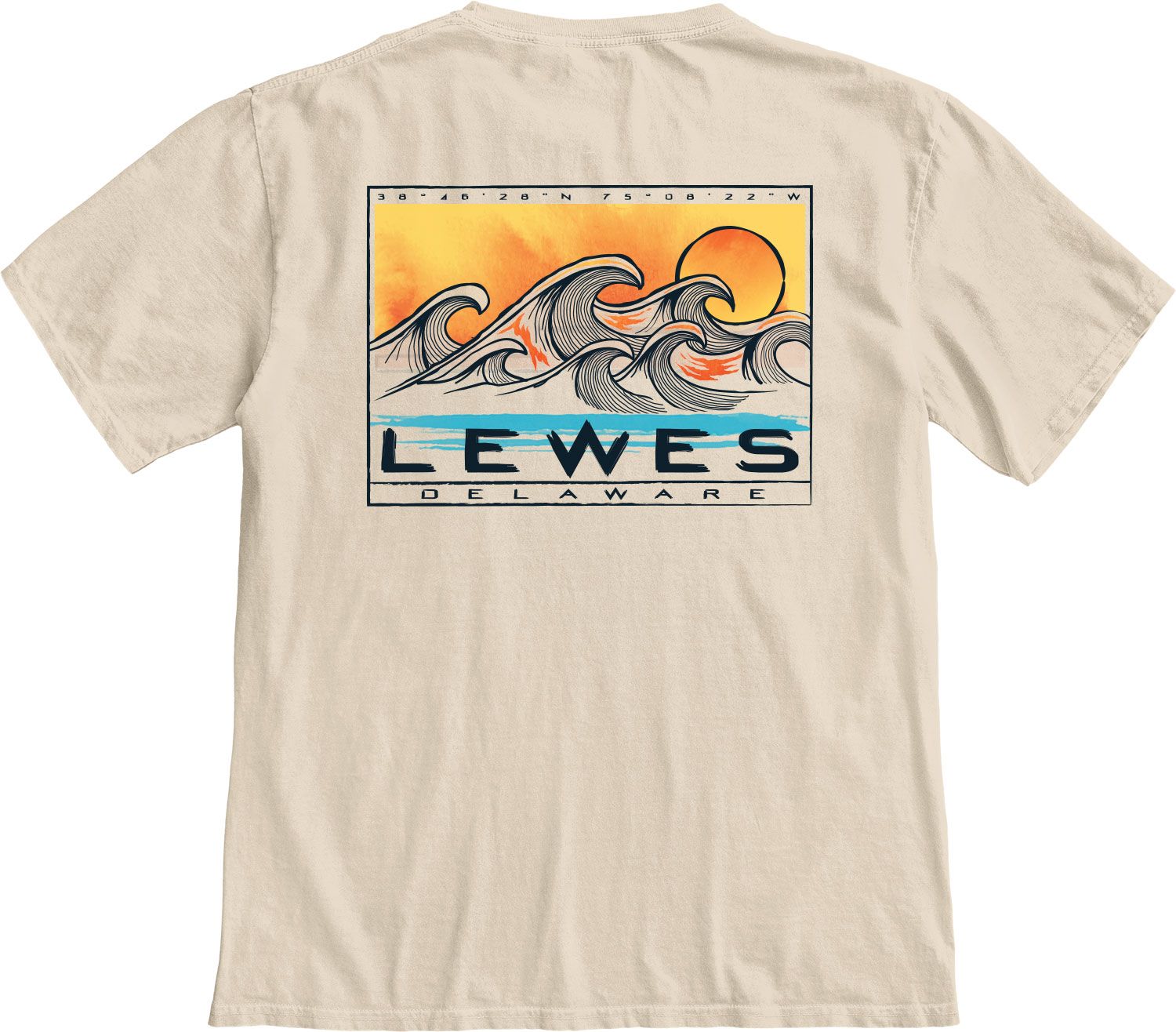 LEWES LEAGUE OF WAVES SS TEE, Color: CAPPUCCINO, Size: S