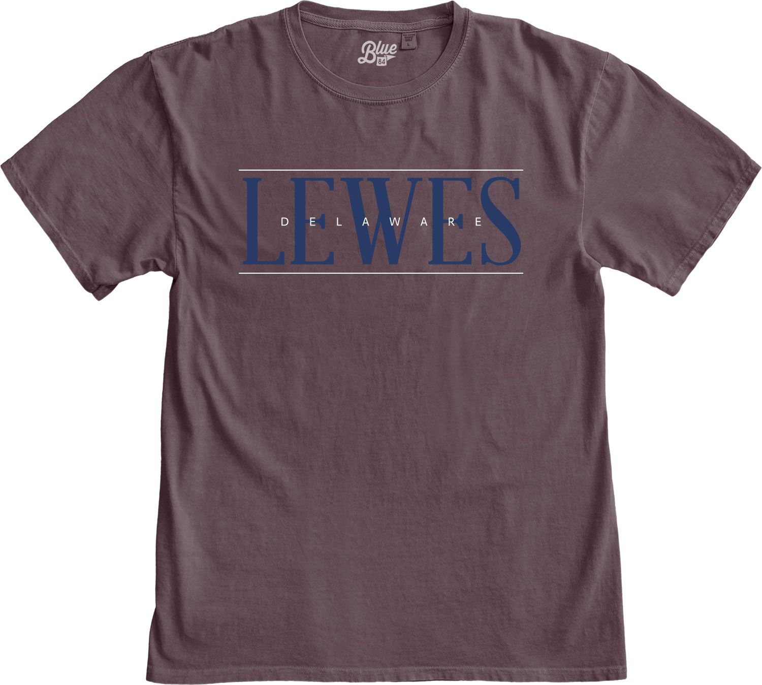 LEWES PSYCHIC FONT EMBROIDERED SS TEE, Color: PORT, Size: S
