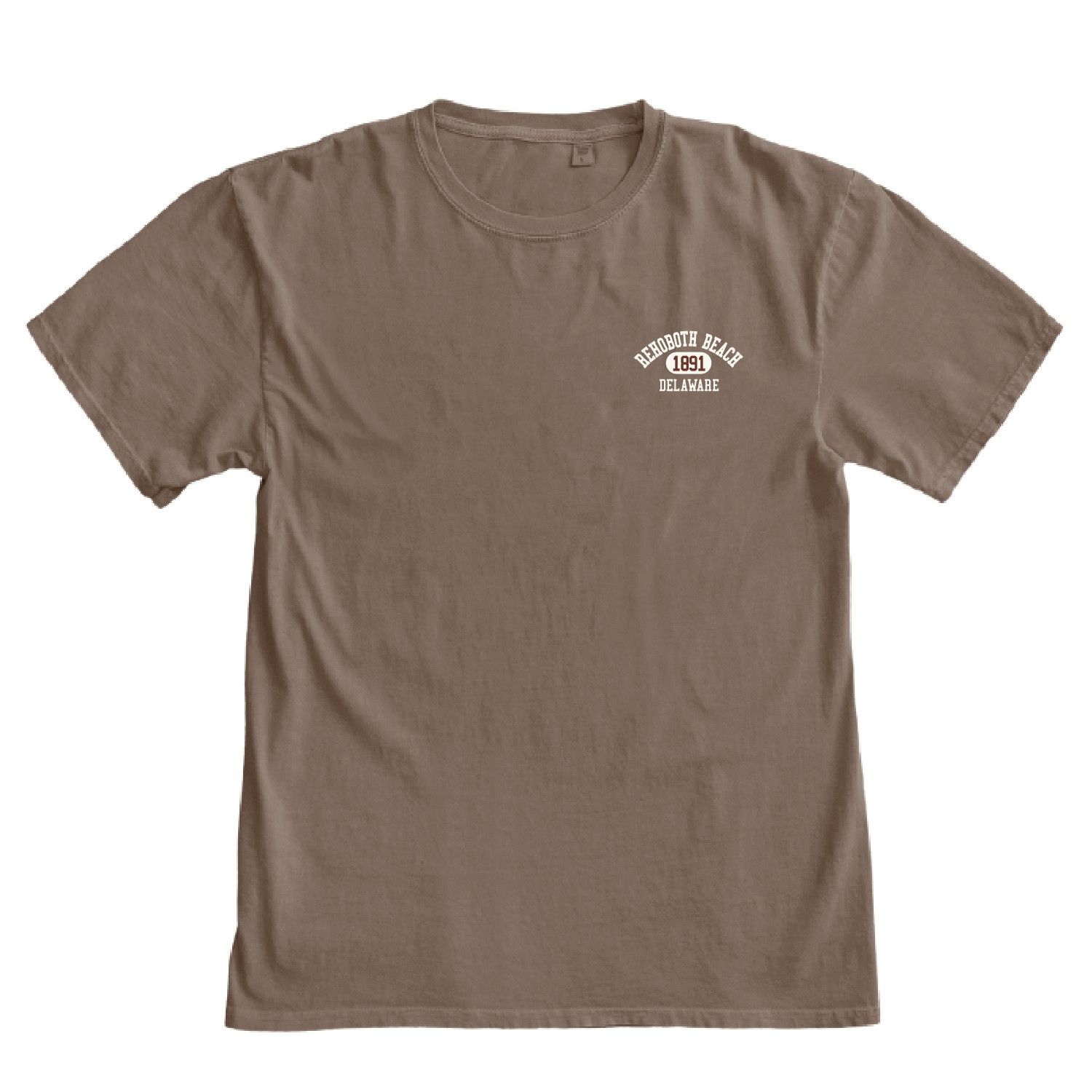 CHILL PILL EMBROIDERED CREST SS TEE, Color: COFFEE BEAN, Size: S