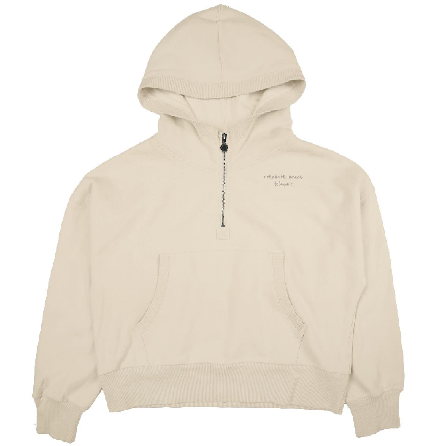 WOMENS VERACRUZ SOFT 1/2 ZIP HOOD, Color: CAPPUCCINO, Size: S