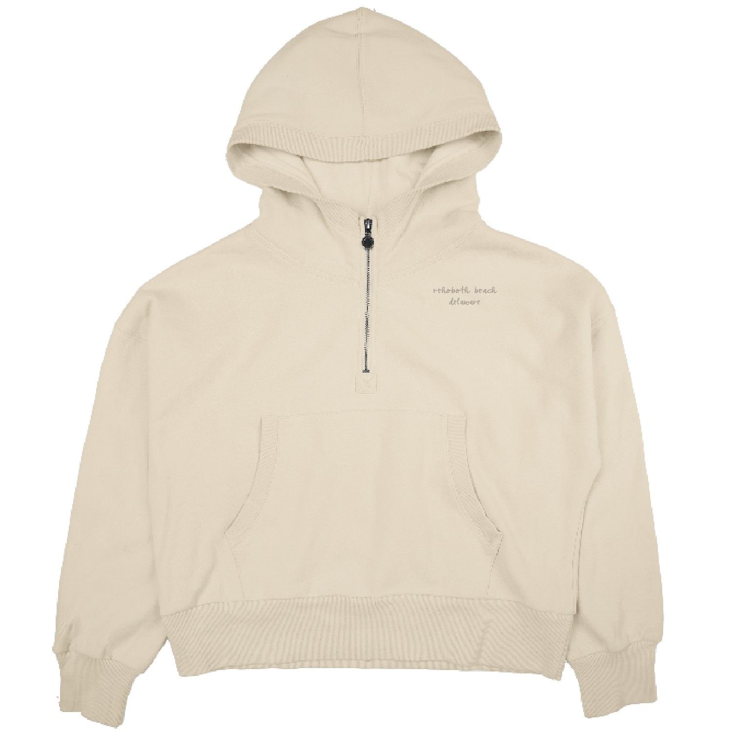 WOMENS VERACRUZ SOFT 1/2 ZIP HOOD, Color: CAPPUCCINO, Size: S